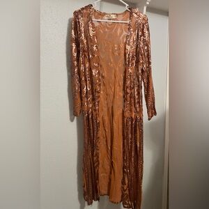 Southern Fried Chics Duster Burnt Orange Small